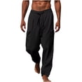 thumbnail image 1 of Pantalons Décontractés pour Hommes, Pantalons de Mode pour Hommes, Pantalons Décontractés à Taille Élastique avec Cordon de Serrage, Pantalons de Pyjama pour Hommes, 1 of 5