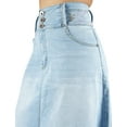 thumbnail image 5 of Fashion2Love Women's Juniors / Plus Size Long A-Line Stretch Denim Maxi Skirt, 5 of 11