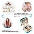 thumbnail image 4 of Dragonfly Travel Portable Jewelry Box - Square Organizer Box with Bracelet Holder, Earring Organizer – Store Rings, Earrings, Necklaces, Bracelets, and More! Suitable for Girls and Women, 4 of 6