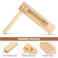 2Pcs Ratchet Noise Maker Wooden Hand Musical Instrument Matraca Toy for