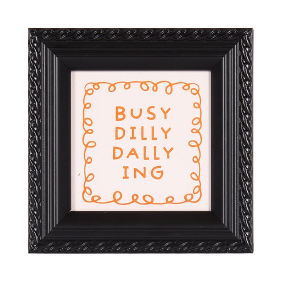 DesignOvation Dilly Dallying 4" x 4" Magnetic Mini Art Print by The Creative Bunch Studio