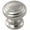 Stainless Steel, variant on Hickory Hardware P2283 Zephyr 1-1/4" Mushroom Cabinet Knob - Black