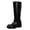 Black, variant on Boots for Women,High Boots for Women Autumn Winter Long Round Toe Warm Flat Sole On Mid Heel Boots,Knee High Boots Women,Red,8