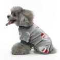 thumbnail image 6 of Xmarks Christmas Dog Pajamas for Small Medium Dogs Sebaoyu Winter Pet Dog Jumpsuit Clothes Outfit Puppy Bodysuit Sweater, 6 of 9