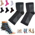thumbnail image 1 of 6 Pairs Dr Sock Soothers Socks Anti Fatigue Compression Foot Sleeve Support Brace Sock For, 1 of 7