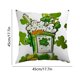 thumbnail image 3 of St. Patrick's Day Pillow Cover Sham Decorative Cushion Case Irish Clover Shamrock Home Decor Throw Pillowcase for Sofa Chair Bedroom Living Room Party Festival Holiday Celebration Accessories, 3 of 7