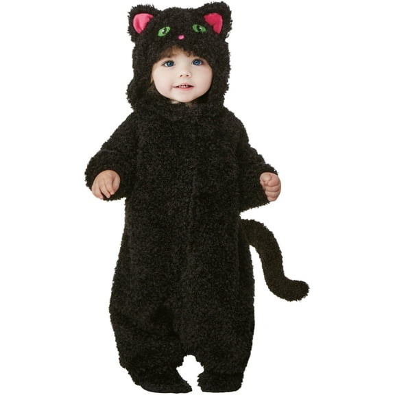 Studio Halloween Classic Halloween Black Cat Child's Costume Toddler 12-18 Months