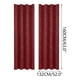 thumbnail image 2 of Cortinas opacas (1 unidad) paneles de cortina con aislamiento térmico tela que bloquea la luz y protege del sol con ojales en la parte superior para sala de estar o dormitorio, 2 of 8