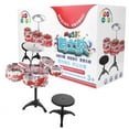 thumbnail image 1 of Herwey Ensemble de Pile Jazz de Simulation Instrument de Musique Jouet pour Nourrisson Enfant Éducation Précoce Apprentissage Débutant, Ensemble de Pile de Simulation, Jouet Musical pour Enfant, 1 of 8