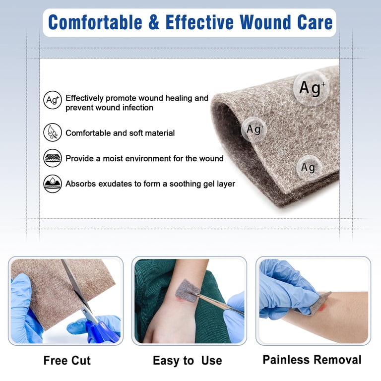 silver gauze dressing Silver Dressings for Diabetic Wounds: Home Care Guide