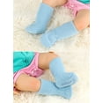 thumbnail image 4 of Deago 3 Pairs Baby Boy Girl Non Slip Slipper Socks Child Toddler Kids Winter Thick Warm Fuzzy Socks with Grips, 4 of 10
