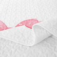 thumbnail image 5 of Erosebridal Kawaii Gradient Bowknot Twin Quilt Set,Watercolor Clover Twin Coverlet Set for Teens Girls, 5 of 7