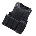 thumbnail image 2 of CS Gilet Militaire Molle Ghost Field Operations pour Jeu de Combat Cosplay (Noir), 2 of 6