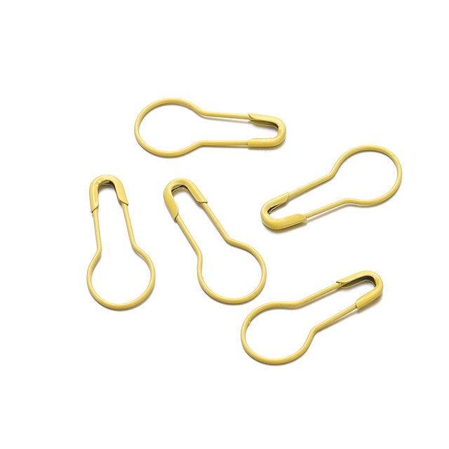 Broche de calabaza de 9,5 mm con forma de U de hierro, hebilla de ganchillo para ropa, accesorios auxiliares para hacer joyas