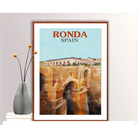 POSTER Ronda, Spain Vintage Travel Poster - Poster Paper Print / Gift Idea-UNFRAMED