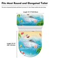 thumbnail image 5 of HELLHERO Toilet Lid Covers, Elastic Edge Soft Stays in Place, Stylish Universal Stretch, Round Toilet Lid Dust Cover, 5 of 5