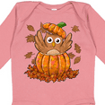 thumbnail image 4 of Inktastic Owl in a Pumpkin- cute for Halloween and Thanksgiving Boys or Girls Long Sleeve Baby Bodysuit, 4 of 5
