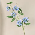 thumbnail image 3 of 5 Fork Simulation Clematis Leaves, Wall Hanging Rattan Artificial Flower Modern Artificial Plants Wedding Decoration, 3 of 6