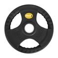 thumbnail image 2 of Par de Discos Olímpicos 15 kg c/u 3 Agarres Tayga Negro, 2 of 5