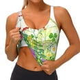 thumbnail image 4 of Naloa Plants and Insects Sports Bras for Women, High Support Bra with Removable Pads, Comfortable - X-Large, 4 of 9