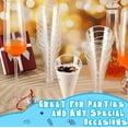thumbnail image 4 of 30pcs Plastic Martini Glasses Reusable Tilted Dessert Cups, Clear Martini Plastic Cups, Plastic Cocktail Glasses Disposable Style, Clear Dessert Cups For Appetizer Cups Party Tasting Wedding Events, 4 of 7