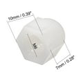 thumbnail image 2 of M6 Cap Nut Hex Acorn Dome Head Nuts for Screws Bolts Nylon White 20 Pcs, 2 of 3