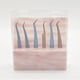 thumbnail image 2 of Soporte para pinzas, soporte para extensiones de pestañas, suministros de acrílico, expositor de almacenamiento, 6 unidades Rosado, 2 of 8
