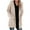 Beige, variant on Lovskoo 2024 Cardigan Sweaters for Women Long Sleeve Medium Length Dough Twists Pocket Knitted Cardigan Coat Beige