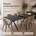 thumbnail image 2 of Mesa Comedor 6 Pers Nordico Gris Hogar Lujo 180x90x73, 2 of 6