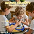 thumbnail image 7 of Pottery Wheel for Kids, Complete Pottery Kit for beginners Girls Boy Toy, Arts and Crafts for Kids ages 8-12, Clay Kit with Sculpting Tools, Ideal Birthday Halloween Toys, 7 of 7