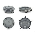 thumbnail image 2 of Trash Can Dolly | Heavy-Duty Plastic | 5 Casters | Foot Stabilizer | 460 Lb. Capacity, 2 of 8