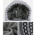 thumbnail image 6 of ZQUUVOU Women's Knit Balaclava Winter Plush Lined Integrated Neck Warmer Face Mask Outdoor Thermal Beanie Gray, 6 of 6
