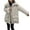 02 Gray, variant on Fewfanhot Womens Winter Clothes Quilted Jacket Zipper Up Hooded Long Lightweight Padding Down Coat with Pockets
