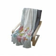 thumbnail image 4 of Tea Party Soft Flannel Fleece Throw Blanket, 2 Birds Enjoying Tea and Various Sweets Pale Colored Image Bouquet of Flowers, Cozy Plush for Indoor and Outdoor Use, 60" x 80", Multicolor, by Ambesonne, 4 of 6