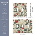 thumbnail image 2 of Yayeee Toggle Light Switch Wall Plate 3-Gang 6.37"x4.48" Decorative Outlet Cover, Small Strawberry Pattern, 2 of 7