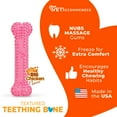 thumbnail image 5 of Nylabone Puppy Chew Textured Teething Bone Dog Chew Toy Chicken X-Small (1 Count), 5 of 16