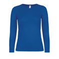 thumbnail image 1 of B&C - Camiseta deportiva de manga larga #E150 para mujer señora (Azul Real), 1 of 3