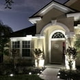 thumbnail image 4 of Solar Ground Lights,12LED Solar Disk Lights Solar Powered In-Ground Lights Outdoor Waterproof for Garden,Patio,Lawn,Pathway,Step Decks?4Pack) WHITE LIGHT, 4 of 7