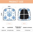 thumbnail image 3 of Blue Pioneer Flower Seat Covers for Dining Room Chairs Set Of 4,Stretch Printed Washable Chair Seat Cover with Elastic Ties and Button,Removable Waterproof Couch Cushion Covers, 3 of 6