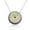 White, variant on 925 Sterling Silver Evil Eye Blue White Yellow CZ Pendant Necklace
