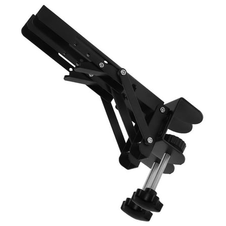 PBPBOX Desk Extender Clamp Clamp Desk Extender Shelf Black 2Pcs 9.4X5.1X1.7In