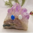 thumbnail image 2 of Color-preserving Blue And White Opal Natural Pendant Necklace, 2 of 2