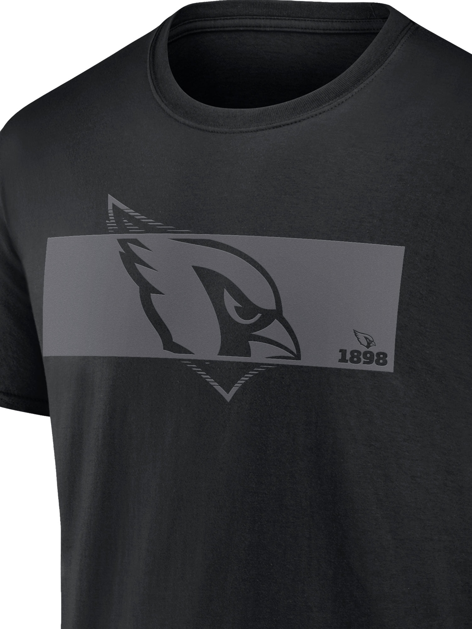 NFL Arizona Cardinals Men's Cotton Black Short Sleeve T-Shirt