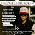 thumbnail image 2 of Houston I Am The Problem Hat, Bold Embroidered Statement Trucker Cap, Funny Attitude Snapback for Women and Men, Trendy Sarcastic Headwear, 2 of 5