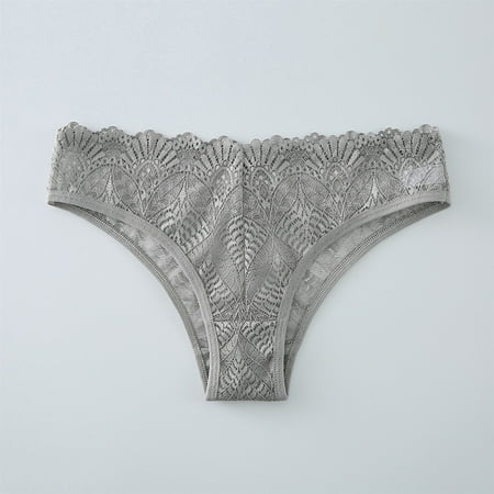 Ndbuld Women Cotton Underwear Thongs Lace Underwear Sexy Low Waist Underwear Halloween Gift