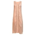 thumbnail image 6 of Sakmal Maxi Summer Dresses Sundress Flowy Pink Plus Size Dress Lace V Neck Sleeveless Dresses, 6 of 7