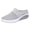 Grey, variant on Rokment Womens Orthotic Air Cushion Chunky Walking Backless Sandals Comfort Breathable Mesh Closed Toe Platform Wedge Slip on Mules Non Slip Work Nursing Clogs Casual Shoes Black Size 6.5