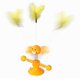 thumbnail image 5 of Cat Toys Smile Face Pet con bola giratoria y pluma, material ABS duradero, 5 of 5