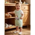 thumbnail image 6 of Aojekbee Baby Boy Easter Romper 0-18M Sleeveless Round Neck Bunny Embroidery Jumpsuit Newborn Playsuit, 6 of 9