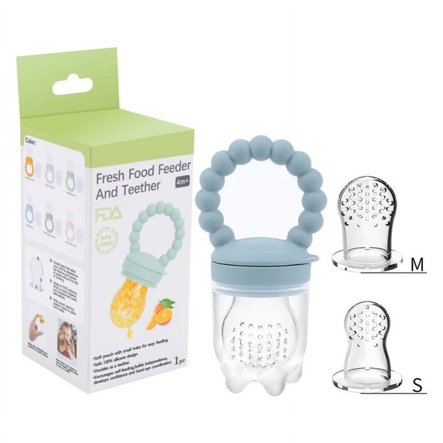 Keep Your Baby Happy and Healthy with Our Silicone Baby Pacifier - The Ultimate Fruit and Vegetable Bite, Food Supplement Artifact, Teether, and Molar Stick with Hand Guard!